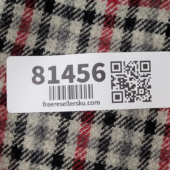 Vintage 80s Wool Plaid Pants Womens 14 34x28 Heavyweight - Picture 8 of 16